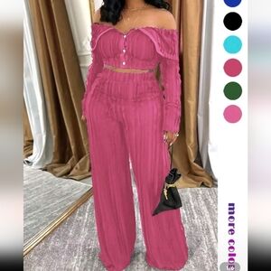 Pink Women's 2 Piece Outfit